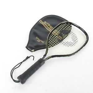 Vtg Spalding Intimidator Racquetball Racquet w/cover 3 7/8 grip