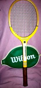 Vintage 1970's Era Wilson Chris Evert "CHAMPIONSHIP" Wooden Tennis Racket  4 3/8