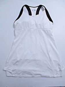 Fila Platinum Dress Tennis Apparel, White/Black | Sz. Medium