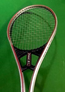 VINTAGE HEAD S/L STRING LOCK PATENT ALUMINUM TENNIS RACKET 4 3/8 AMF USA RARE