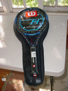 New Wilson Hammer H4 Tennis Racket HS3 4 3/8" Grip W Cover Carbon Matrix Isogrid