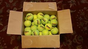 100 USED TENNIS BALLS - DOG TOYS, FLOOR PROTECTOR, BASEBALL, WALKER ...