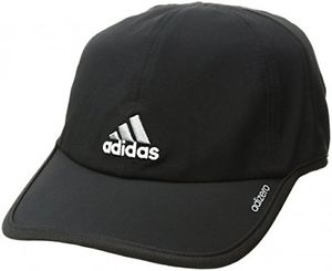 Adidas Men's Adizero Cap, Black/Aluminum, One Size Fits All