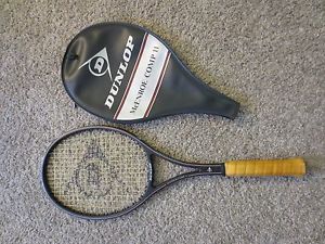 Dunlop McEnroe Comp II Tennis Racquet Racket Super Mid Size W/Case Vintage Rare