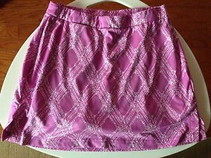 Adidas Women's Tennis Skirt Skort Pink Purple White Clima Cool Size 6