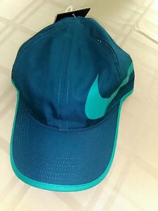 NEW NIKE Dri Fit AEROBILL FEATHERLIGHT Running TENNIS HAT 864100 346 Cap green