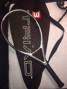 WILSON TRIAD 3.0 OVERSIZE 115 TENNIS RACQUET 4 1/4 W/ Carrying Case Cover