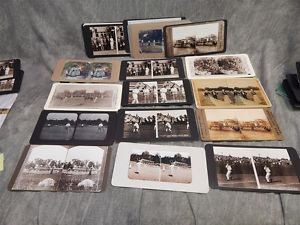 20 Reproduced Stereoviews of Antique Tennis Related views