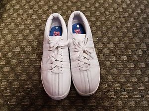 K Swiss men's size 11.5 white tennis shoes