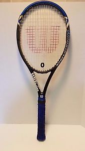 Wilson Carbon Hyper Hammer 4.3  4 1/2 grip Tennis Racquet Head size 100