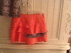 Bolle Coral Tiered Ruffled Tennis Skirt & Top- Size S