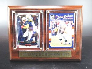 Julian Edelman New England Patriots Photo Murale Bois 20 cm,Plaque NFL Football