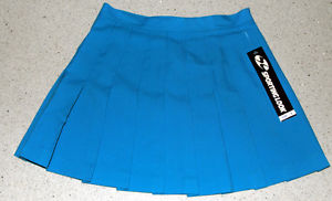 Tennis Skirt Pleated/Polyester Turquoise (Sporting Look)  [size 6]