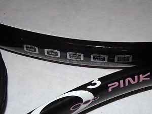 Prince O3 Pink LIMITED EDITION Breast Cancer Tennis Racquet Barely Used w/ Cover