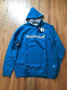 Babolat Club Tennis Hoodie Sweatshirt Warmup Large Royal Blue NWT