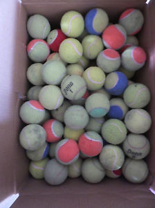 120 Used Tennis Balls, Great for Dog Chew Toys or Other