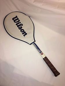 Vintage Wilson Jimmy Connors Wood Ace Tennis Racket L 41/2