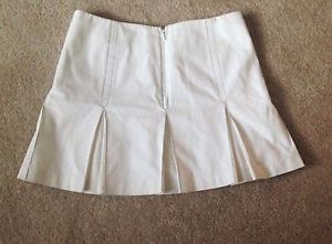 Tennis skirt pleated Ivory by SEARLE Womens size 6