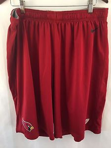 NIKE Arizona Cardinals Shorts Sz L Red NFL Football Long Athletic Casual Dri-Fit