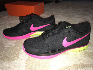 Nike Zoom Vapor Tour 9.5 FLYKNIT mens tennis shoes  Black / Volt / Pink - 10.5