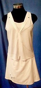 Jamie Sadock white tennis outfit top skirt dress, vintage excellent condition!