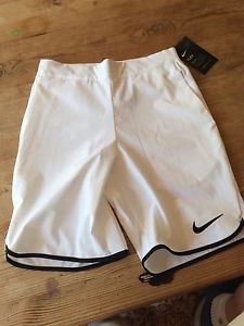 Nike White Youth Tennis Shorts