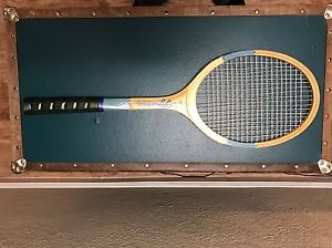 Vintage Wooden USSR Tennis Racquet Racket Ukraine (ORIGINAL STRINGS)