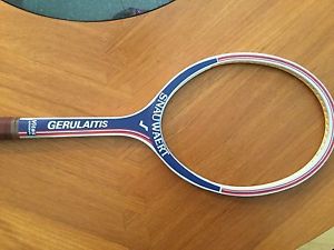 BRAND NEW rare - Snauwaert VITAS GERULAITIS Autograph wood Tennis Racquet