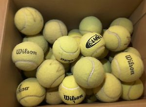 50 Used tennis balls mixed brands. Free shipping*