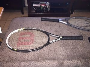 Wilson Hyper Hammer Carbon 5.3 Oversize Tennis Racquet 4 1/2 Black/White