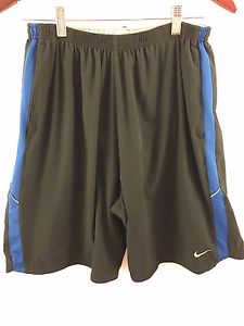 NIKE Dri-Fit Shorts L Black Inner Lined Athletic Running Reflective Lightweight