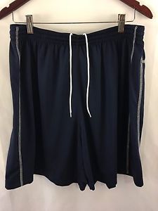 NIKE Dri-Fit Shorts XL Navy Blue Long Athletic Running Basketball Lightweight