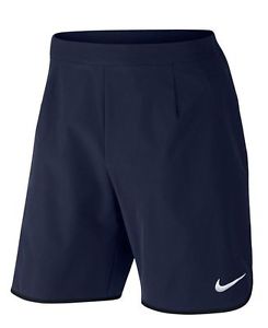 New Nike Men's Gladiator 9" Tennis Shorts Obsidian Federer (Navy) 728980-451 L