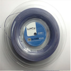200m reel  without printing rough power luxilon tennis string ,660ft:silver