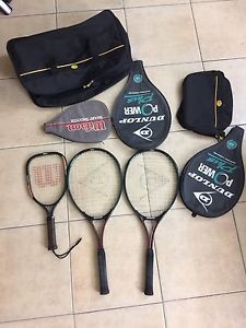 2 X  (Dunlop Power Plus Series) & 1 X (Wilson Sharp Shooter)