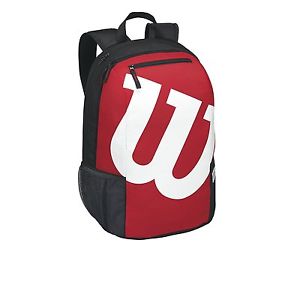 Wilson Match Red & Black Tennis Backpack BK LI w/ Double Racket Compartment B102