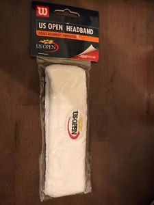 Wilson U.S. Open headband new z1273 white terry cloth tennis accessory 2003