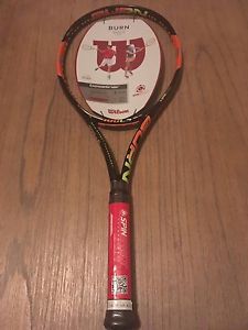 Wilson Burn 100LS Lite Tennis Racquet New With Tags 4 1/4 Grip or 4 3/8