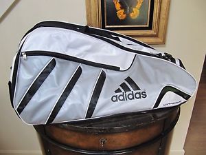 ADDIDAS Tennis Racquet Barricade Tour Team Bag  Black White Holds 2-6