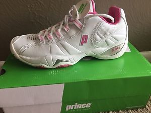 Prince T7 Womens Tennis Shoes, Size 8.5. Brand new with box. White/Pink color