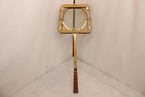 Vintage GARCIA CRAGIN Hornet wood squash racquet HORNET and Dulop holder