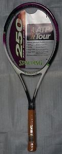 New SPALDING 250 L ATP tour Pro Stock MidPlus 4 3/8 Tennis Racquet *Rare Racket