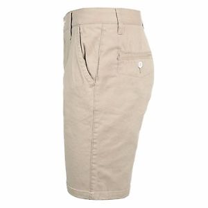 New Mens Plain CHINO SHORTS STONE Bermuda Shorts Summer Casual Cotton Pants