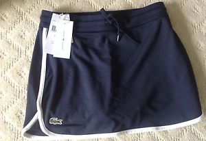 NWT-LACOSTE Navy Sport Tennis Skirt Skort Short ladies-SZ 42/XL