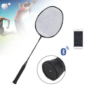 Intelligent Bluetooth Motion Data Analyzer Badmintion Racket With Sensor Black