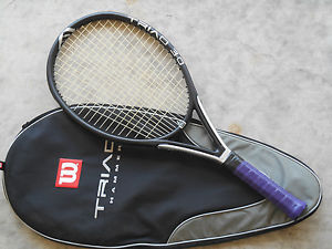 Wilson Triad 3.0 Tennis Racqet.  115 Head 4 5/8 Grip with Carrying Case Cover.