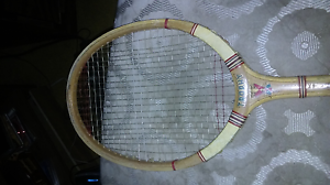 Vintage Trophy Tennis Racket - Plaid cover