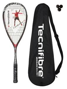 Tecnifibre Carboflex 125 S Basaltex Raquette De Squash + 3 Pro Balles De Squash
