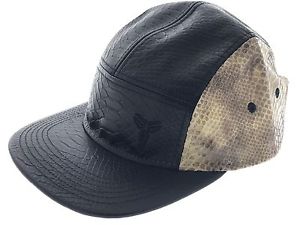 Nike Kobe Bryant Adult Leather 5 Panel Snakeskin Black Strapback Hat 728507 010