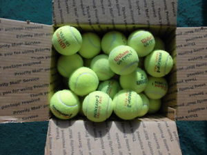 30 Used Tennis Balls - Various Brands. Free flat rate shipping.